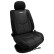 Simoni Racing Seat Coverset Type A (front seats) - Black - 4-pieces, Thumbnail 2