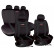 Simoni Racing Seat Coverset Type H - Black - 12-pieces
