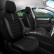 Universal Fabric/Leather Seat Cover Set 'Limited' Black + Gray stitching - 11-piece, Thumbnail 2