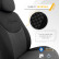 Universal Fabric Seat Cover Set 'Attraction' Black/Grey - 11-Piece, Thumbnail 11