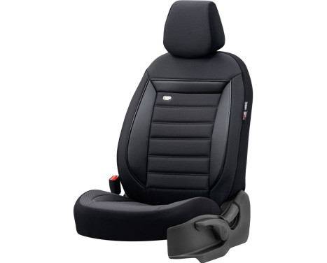 Universal Fabric Seat Cover Set 'Prestige' Black/Anthracite - 11-piece, Image 2