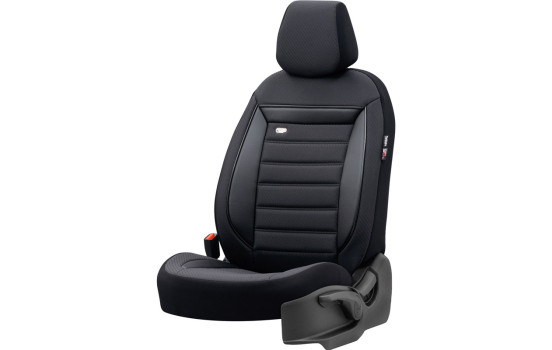 Universal Fabric Seat Cover Set 'Prestige' Black/Anthracite - 11-piece, Image 2