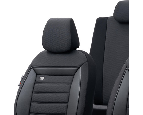 Universal Fabric Seat Cover Set 'Prestige' Black/Anthracite - 11-piece, Image 4