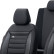 Universal Fabric Seat Cover Set 'Prestige' Black/Anthracite - 11-piece, Thumbnail 4
