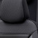 Universal Fabric Seat Cover Set 'Prestige' Black/Anthracite Checkered - 11-piece, Thumbnail 5