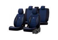 Universal Fabric Seat Cover Set 'SelectedFit Sports' Black/Blue - 11-piece - suitable for Side-A
