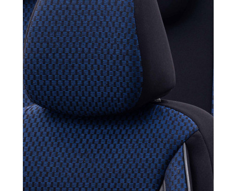 Universal Fabric Seat Cover Set 'SelectedFit Sports' Black/Blue - 11-piece - suitable for Side-A, Image 5