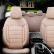 Universal Full Leather Seat Cover Set 'Inspire' Cream - 11-piece, Thumbnail 4