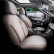 Universal Linen/Leather/Fabric Seat Cover Set 'Throne' Cream - 11-piece - suitable for Side-Air, Thumbnail 3