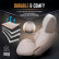 Universal Linen/Leather/Fabric Seat Cover Set 'Throne' Cream - 11-piece - suitable for Side-Air, Thumbnail 7