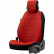 Universal Protective Seat Cover / Mechanic Cover 'Active-Line' Red Fabric - 1 piece
