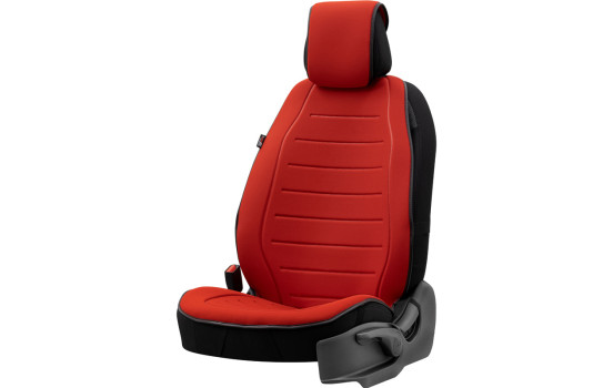 Universal Protective Seat Cover / Mechanic Cover 'Active-Line' Red Fabric - 1 piece
