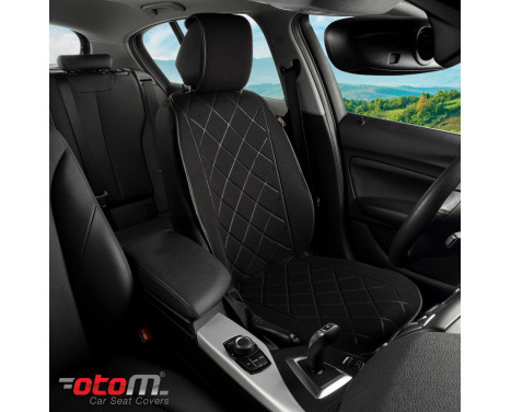 Universal Protective Seat Cover/Mechanic Cover 'Active-Pro' Black Fabric - 1 Piece, Image 4