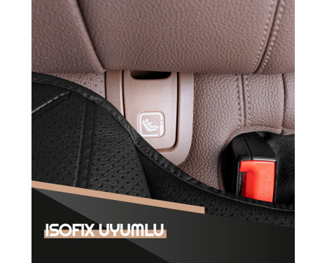 Universal Seat Cushion 'Rear' Black Leather - 1 piece, Image 3