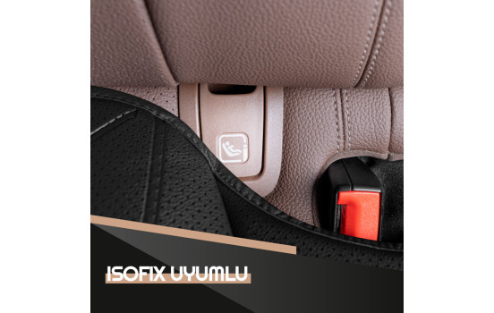 Universal Seat Cushion 'Rear' Black Leather - 1 piece, Image 3