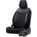 Universal Velours/Cloth Seat Cover Set 'Comfortline' Black - 11-piece, Thumbnail 2