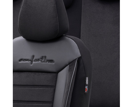 Universal Velours/Cloth Seat Cover Set 'Comfortline' Black - 11-piece, Image 3