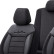 Universal Velours/Cloth Seat Cover Set 'Comfortline' Black - 11-piece, Thumbnail 4