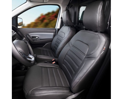 New York Design Artificial Leather Seat Cover Set 1+1 suitable for Citroën Berlingo/Peugeot Partner/Opel, Image 2