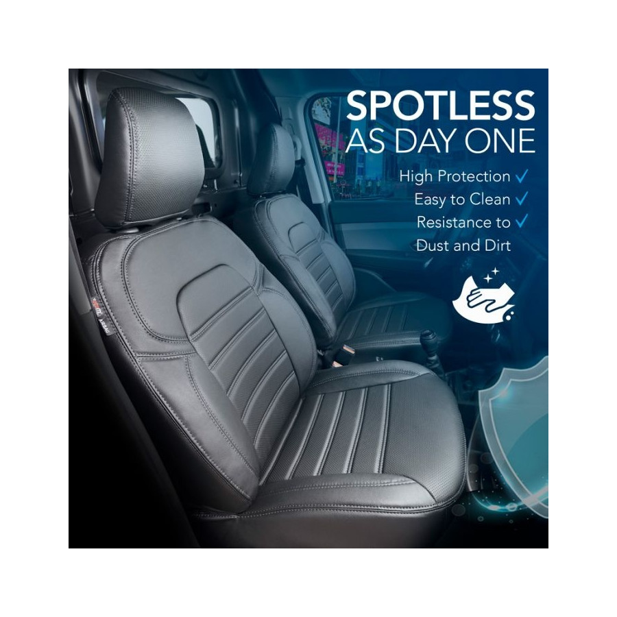 seatcovers by k-maniac Sitzbezüge Renault Master III Opel Movano B Nissan  NV400 Elite Fahrersitz Doppelbank Armlehne, Master T29, schwarz, anthrazit  : : Auto & Motorrad