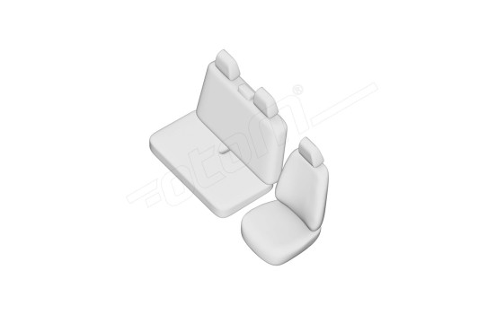 New York Design Faux Leather Seat Cover Set 2+1 suitable for Maxus E-Deliver 9 2020-, Image 7