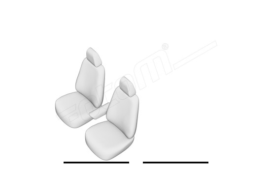 Original Design Fabric Seat Cover Set 1+1 suitable for Maxus E-Deliver 3 2020-, Image 7