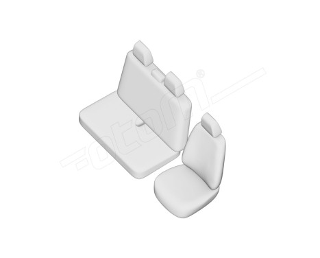 Original Design Fabric Seat Cover Set 2+1 suitable for Maxus E-Deliver 9 2020-, Image 7