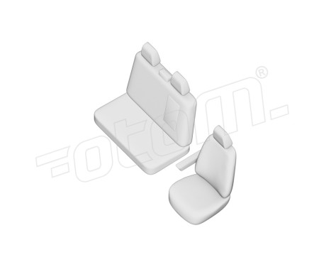 Original Design Fabric Seat Cover Set 2+1 suitable for Peugeot Boxer 2020-, Image 7
