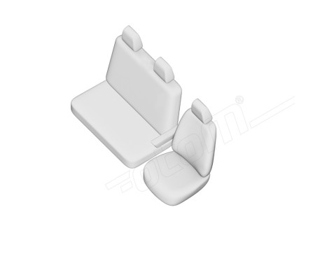 Original Design Fabric Seat Cover Set 2+1 suitable for Volkswagen ID.Buzz 2022-, Image 7