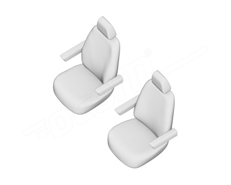 otoM New York Design Faux Leather Seat Cover Set 1+1 suitable for Volkswagen Transporter T7 2024-, Image 7