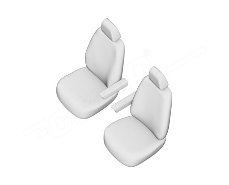 otoM Original Design Fabric Seat Cover Set 1+1 suitable for Renault Master IV 2024-, Image 7