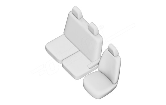otoM Original Design Fabric Seat Cover Set 2+1 suitable for Volkswagen Transporter T7 2024- (poorest, Image 7
