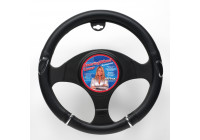 AutoStyle Steering Wheel Cover Black/Chrome