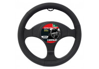 Carpoint Steering Wheel Cover Black Polyurethane