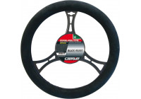 Carpoint Steering Wheel Cover Black Suedine