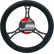 Carpoint Steering Wheel Cover Black Suedine