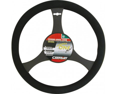 Carpoint Steering Wheel Cover Black