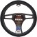 Simoni Racing Steering Wheel Cover 500 - Black Eco-Leather/Cotton - 37-39cm