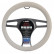 Simoni Racing Steering Wheel Cover 500 White Faux Leather