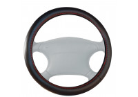 Simoni Racing Steering Wheel Cover Black/Red Artificial Leather