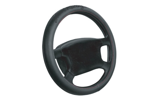 Simoni Racing Steering Wheel Cover Black/Red Artificial Leather, Image 2