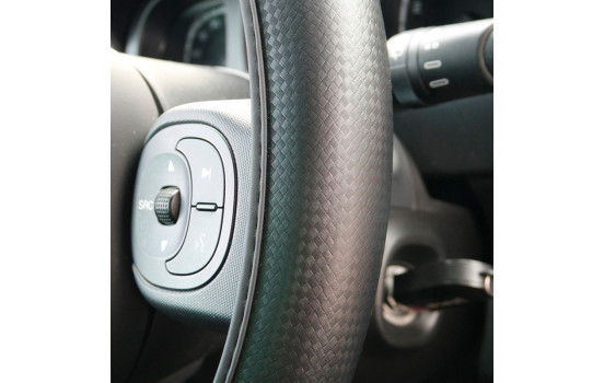 Simoni Racing Steering Wheel Cover Carbon-Look - 37-39cm - Black, Image 2