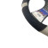 Simoni Racing Steering wheel cover Good Vibe G - 37-39cm - Black Eco-Leather, Microfiber, Carbon look, Gray, Thumbnail 3