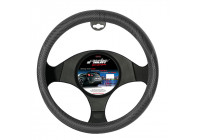 Simoni Racing Steering Wheel Cover Stainless Steel Nero - 37-39cm - Black Carbon-Look