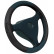 Simoni Racing Steering Wheel Cover Trophy 1 - 37-39cm - Black Eco-Leather