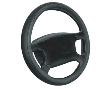 Simoni Racing Steering Wheel Cover Trophy - 37-39cm - Black Leather, Image 2