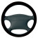 Simoni Racing Steering Wheel Cover Trophy Black Face - 37-39cm - Black, Thumbnail 2