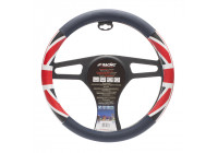 Simoni Racing Steering Wheel Cover UK Flag Blue/Red/White Leatherette