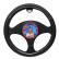Universal steering wheel cover - Black / Chrome rim, Thumbnail 2