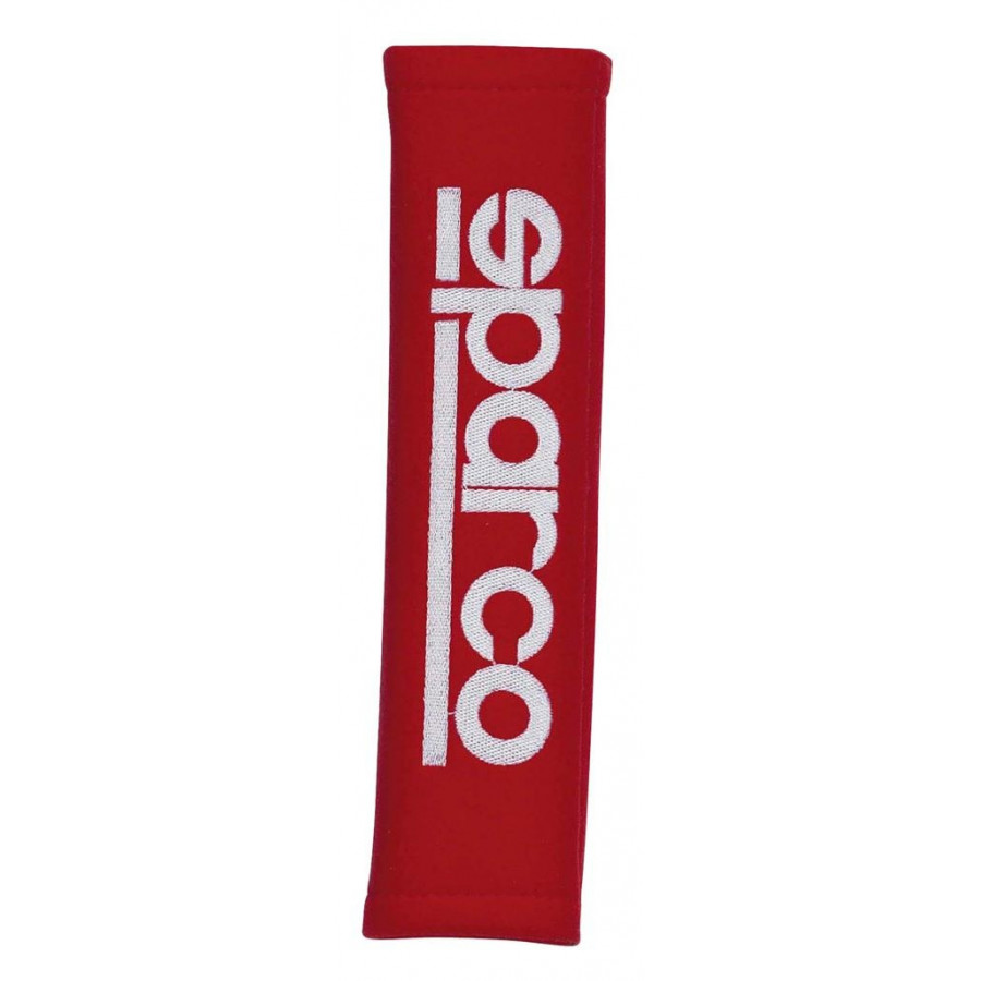 Sparco Set Belt covers Embroidered logo Red Winparts.co.uk Seat